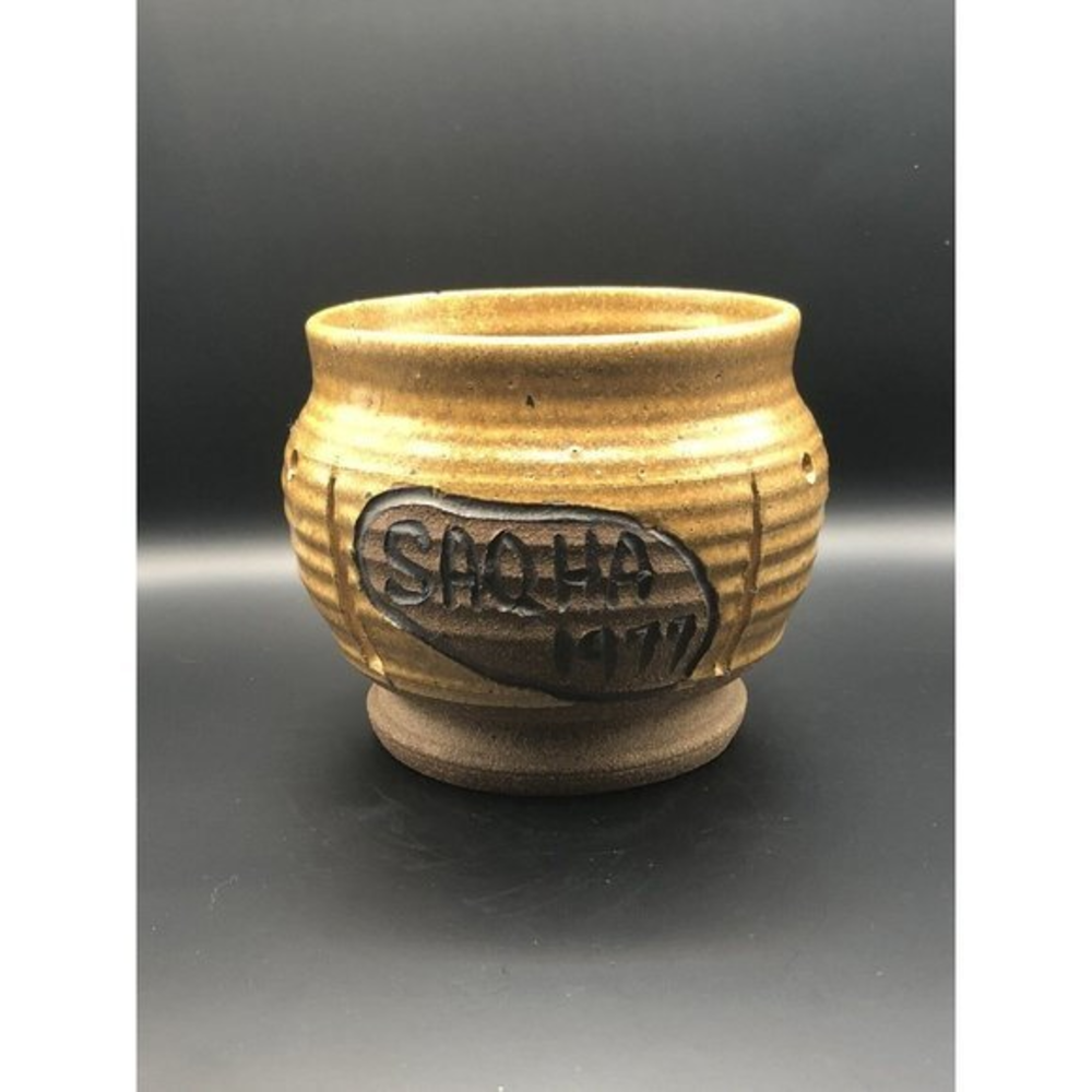 Vintage Pottery Bowl 1977 Handmade Artist signature‎ 4”
